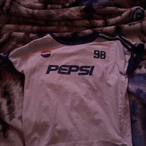 Pepsi Kids White and Blue Tee